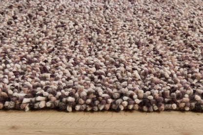 Origins Rocks Shaggy Hand Woven Wool Long Pile Rugs in Natural