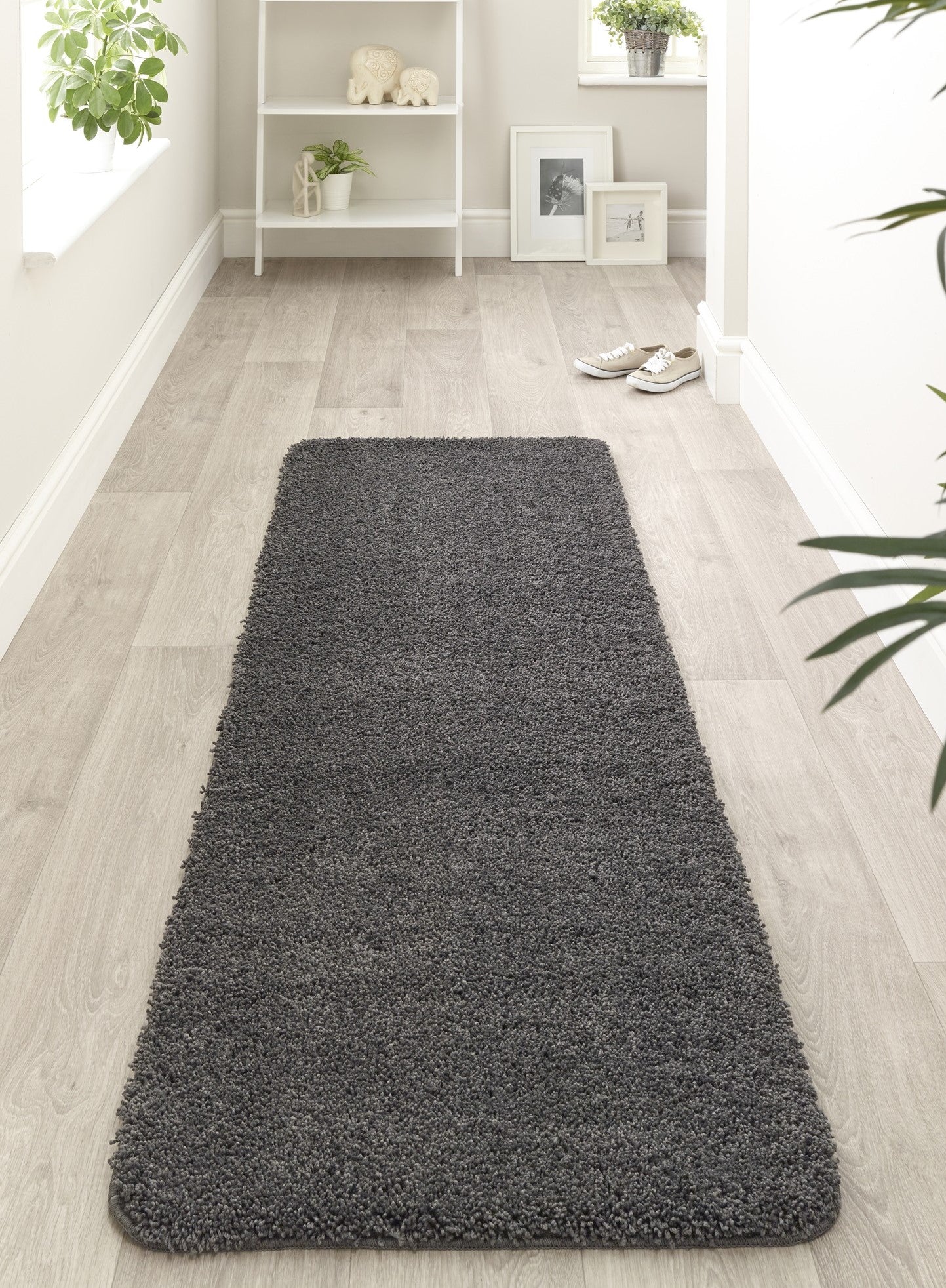 My Washable Shaggy Non-Slip Rug in Charcoal Grey