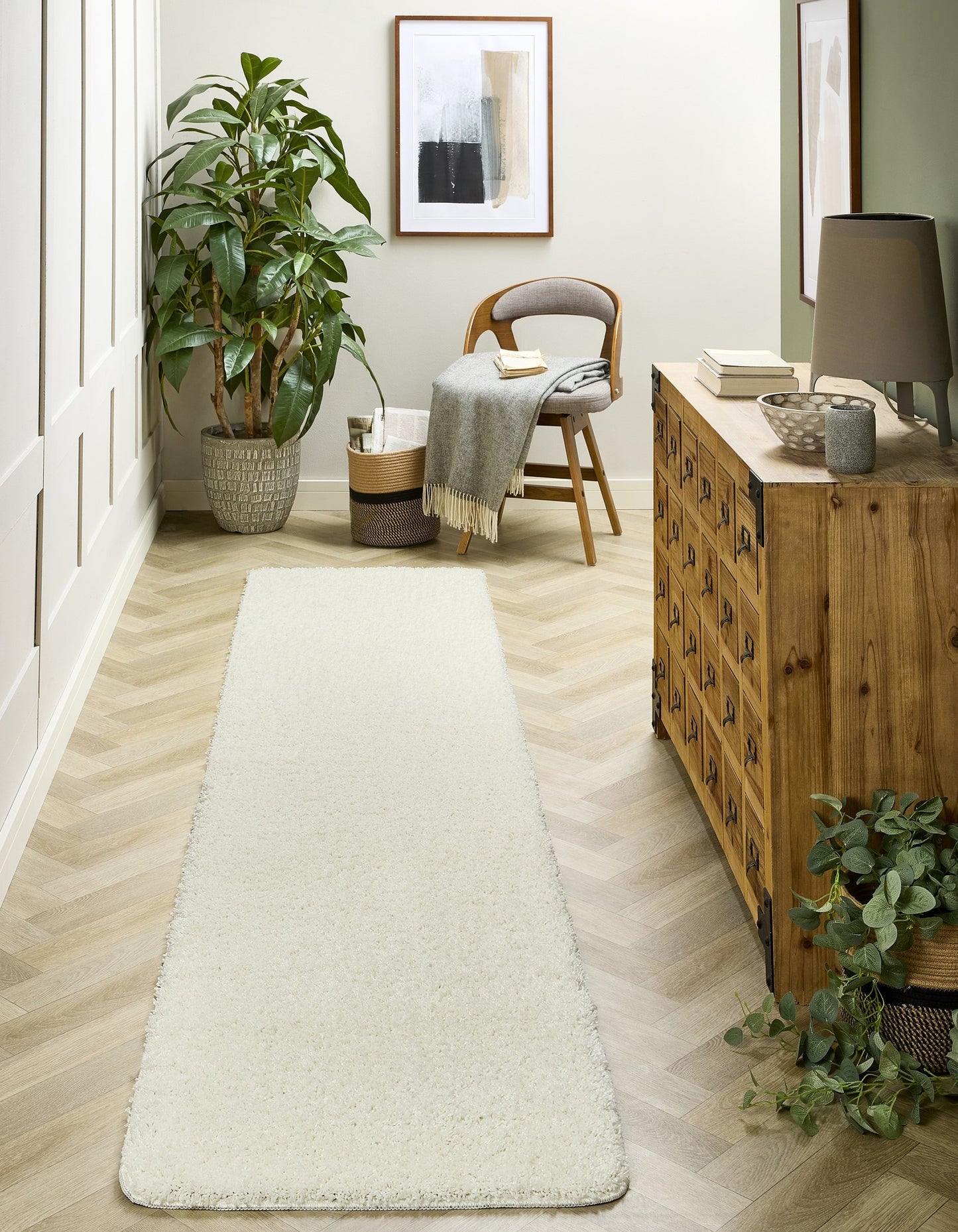 My Washable Shaggy Non-Slip Rug in Ivory