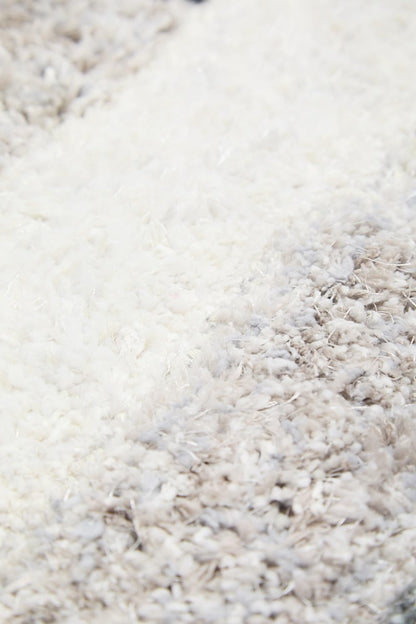Shaggy Rug for Living Room Bedroom Dining Room Carpet Soft Plush Fluffy Silky Area Floor Trellis Pattern 3D Shaggy Rug in Large Size 160x230 cm (5'3"x7'7")