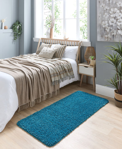 My Washable Shaggy Non-Slip Rug in Teal Blue
