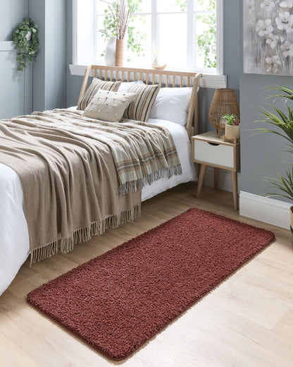 My Washable Shaggy Non-Slip Rug in Ox Red