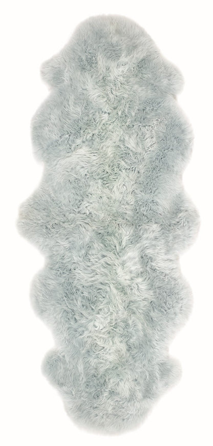 Genuine Sheepskin Animal Fur Soft Wool Shaggy Duck Egg Rug