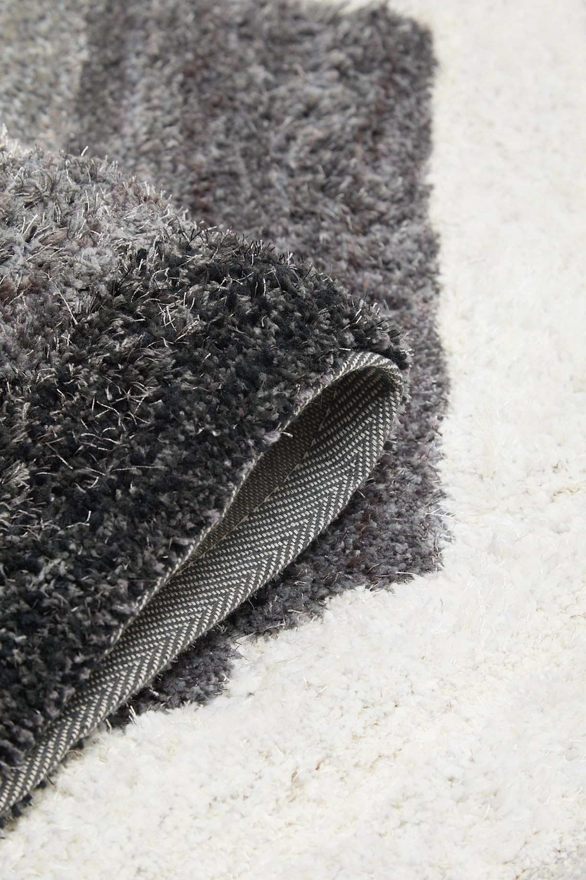 Shaggy Rug for Living Room Bedroom Dining Room Carpet Soft Plush Fluffy Silky Area Floor Trellis Pattern 3D Shaggy Rug in Large Size 160x230 cm (5'3"x7'7")