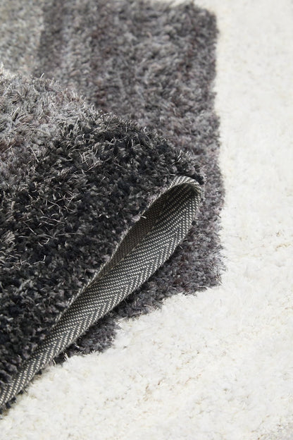 Shaggy Rug for Living Room Bedroom Dining Room Carpet Soft Plush Fluffy Silky Area Floor Trellis Pattern 3D Shaggy Rug in Large Size 160x230 cm (5'3"x7'7")