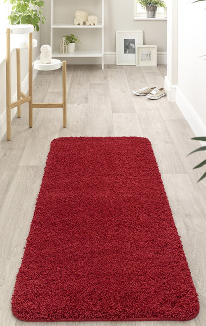 My Washable Shaggy Non-Slip Rug in Red