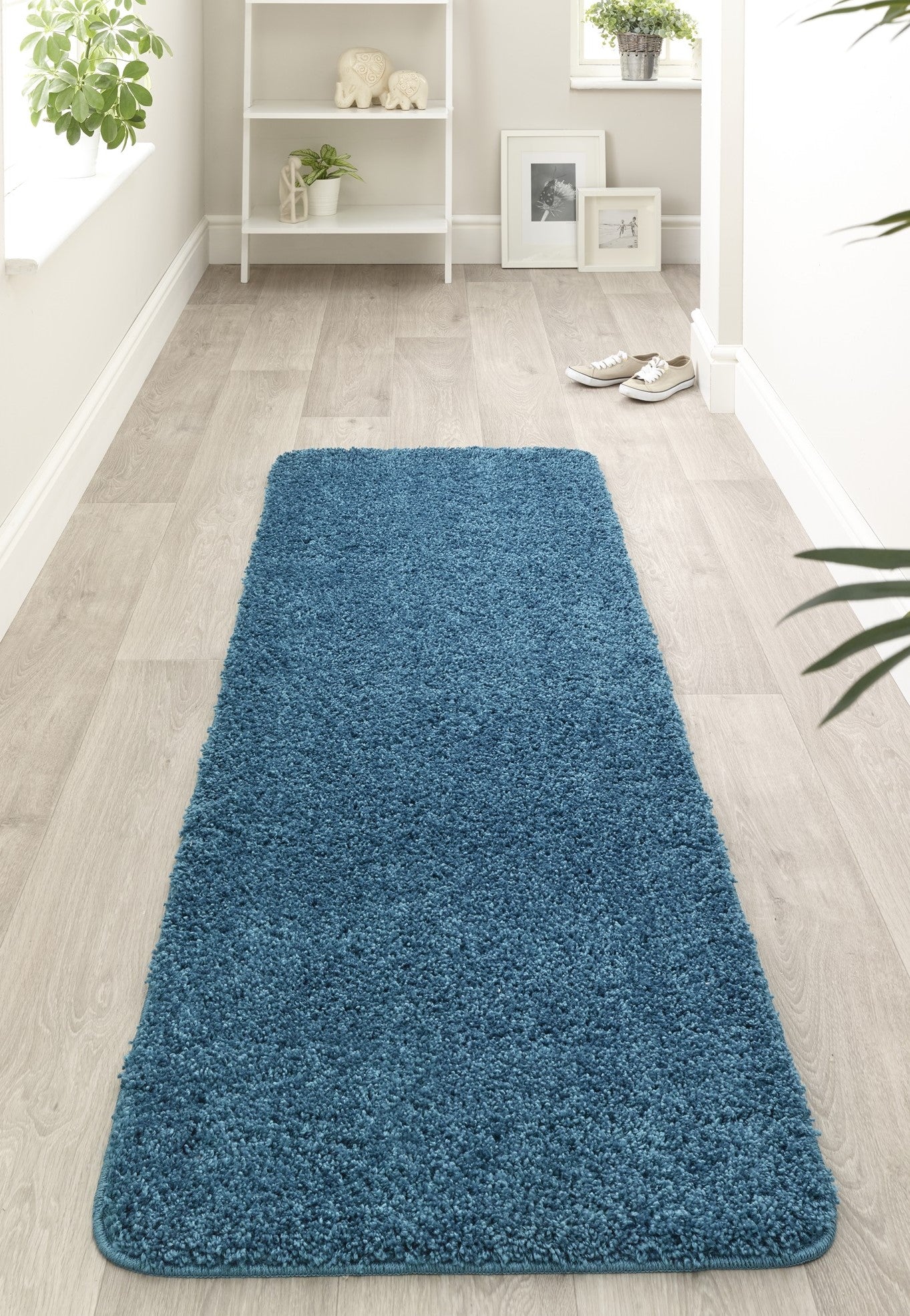 My Washable Shaggy Non-Slip Rug in Teal Blue