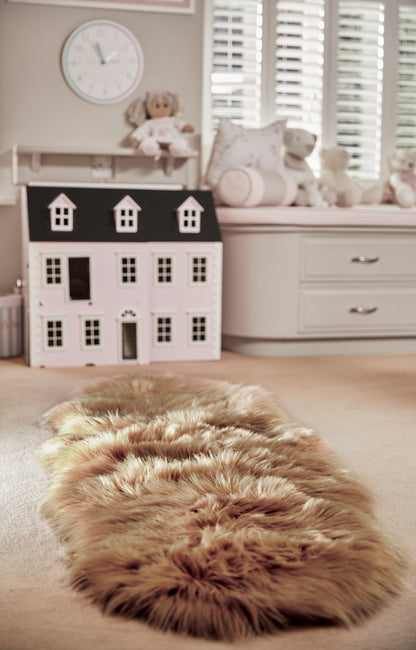 Genuine Sheepskin Animal Fur Soft Wool Shaggy Mink Rug