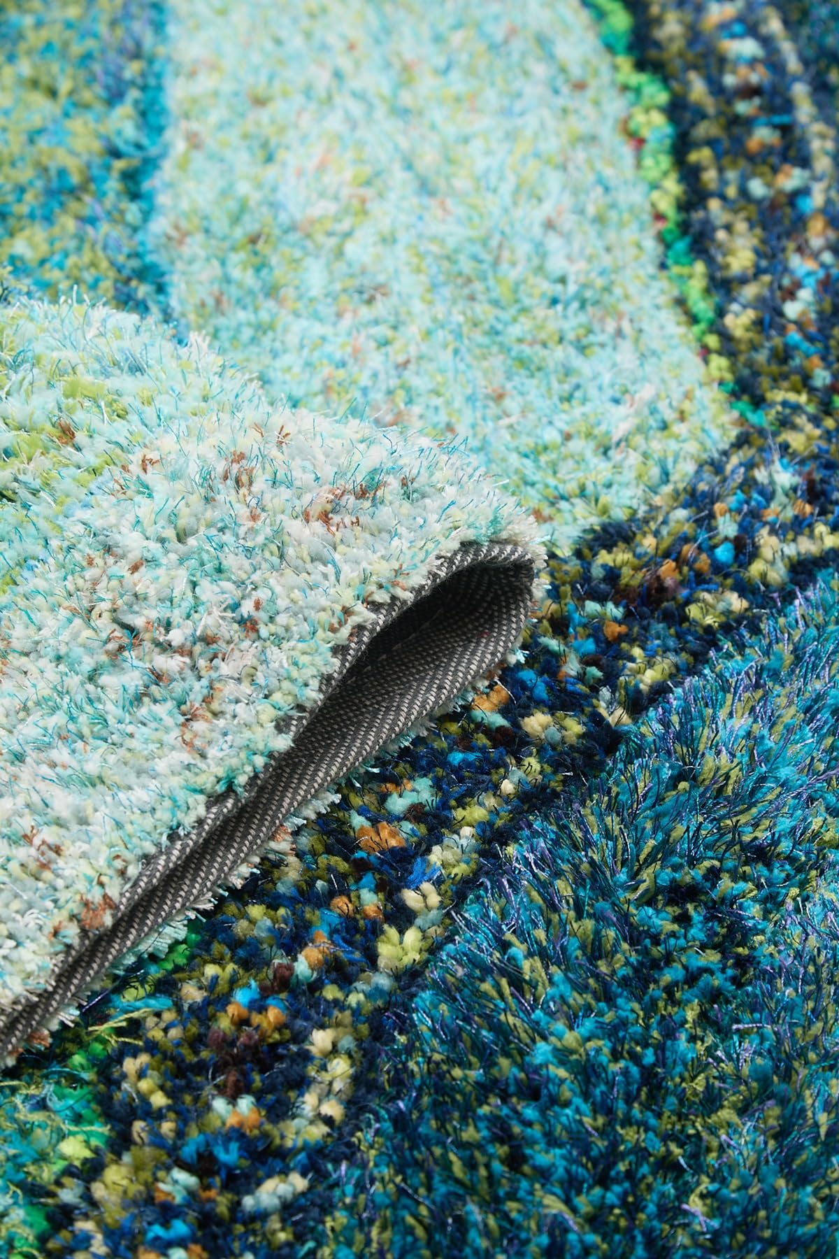 Shaggy Rug for Living Room Bedroom Dining Room Carpet Soft Plush Fluffy Silky Area Floor Trellis Pattern 3D Shaggy Rug in Large Size 160x230 cm (5'3"x7'7")