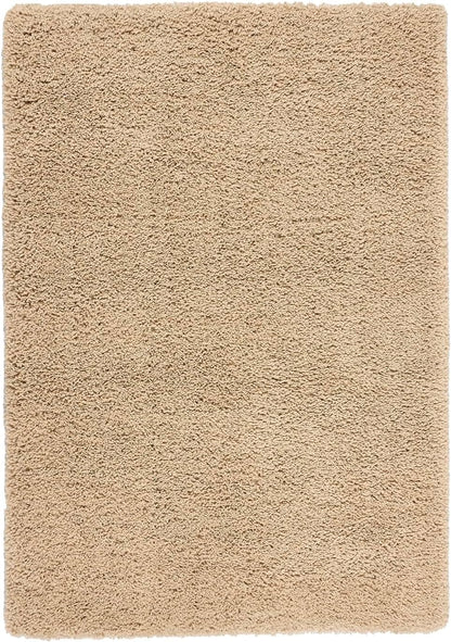 Hadley Beige Shaggy Rug – Ultra Soft High Pile Carpet