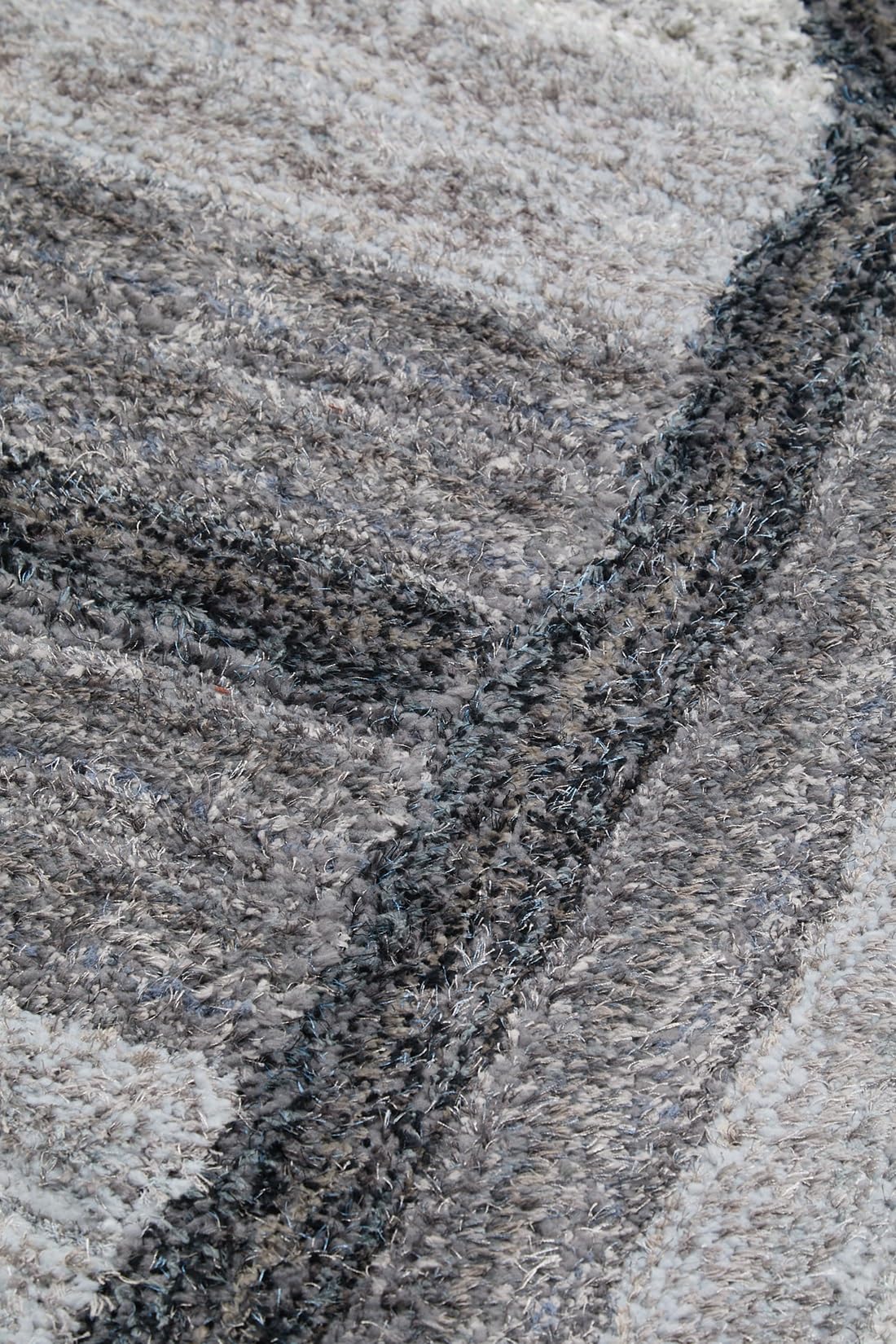 Shaggy Rug for Living Room Bedroom Dining Room Carpet Soft Plush Fluffy Silky Area Floor Trellis Pattern 3D Shaggy Rug in Large Size 160x230 cm (5'3"x7'7")