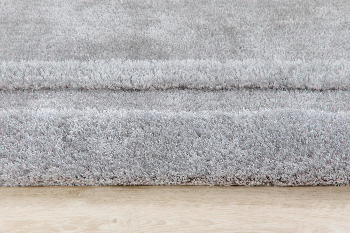Frame Carved Border Shaggy Rug - Fluffy High-Pile Soft Carpet for Living Room & Bedroom