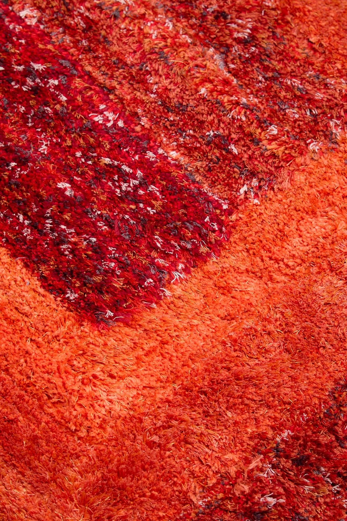 Shaggy Rug for Living Room Bedroom Dining Room Carpet Soft Plush Fluffy Silky Area Floor Trellis Pattern 3D Shaggy Rug in Large Size 160x230 cm (5'3"x7'7")