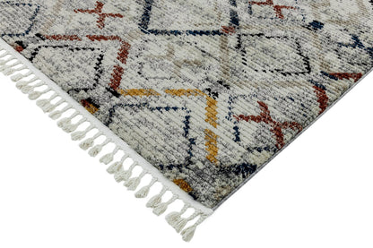 Cyrus CY10 Nomadic Moroccan Berber Style Fringed Rug in 80x150cm (2'6"x5'0")