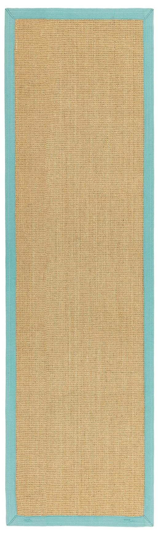 Sisal Rug Natural Weaves Anti-Slip Flatweave Cotton Bordered Living Room, Kitchen, Bedroom Hallway Rug