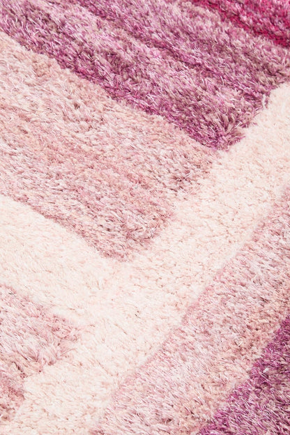 Shaggy Rug for Living Room Bedroom Dining Room Carpet Soft Plush Fluffy Silky Area Floor Trellis Pattern 3D Shaggy Rug in Large Size 160x230 cm (5'3"x7'7")