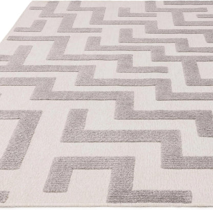 Cove Grey Washable Rug – Soft Abstract Short Pile Carpet