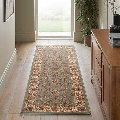 Traditional Rug Bordered Classic Grand Heritage GH102 Million Point Detail Rug – Blue