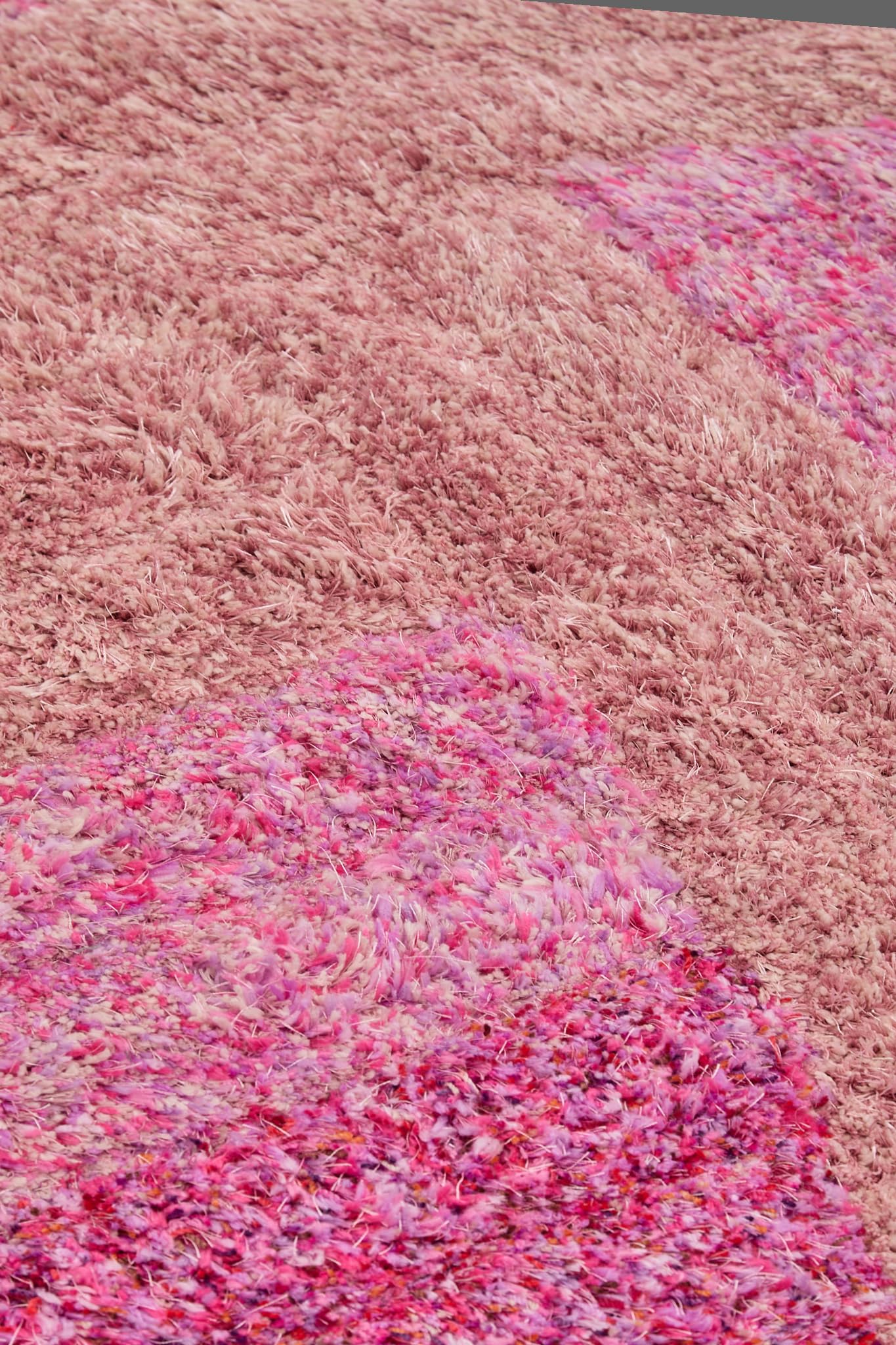 Shaggy Rug for Living Room Bedroom Dining Room Carpet Soft Plush Fluffy Silky Area Floor Stella Swirl Pattern 3D Shaggy Rug in Large Size 160x230 cm (5'3"x7'7")
