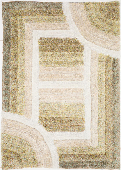 Shaggy Rug for Living Room Bedroom Dining Room Carpet Soft Plush Fluffy Silky Area Floor Trellis Pattern 3D Shaggy Rug in Large Size 160x230 cm (5'3"x7'7")