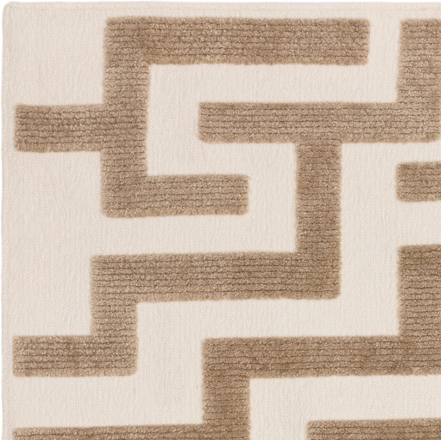 Cove Sand Washable Rug – Soft Abstract Short Pile Carpet