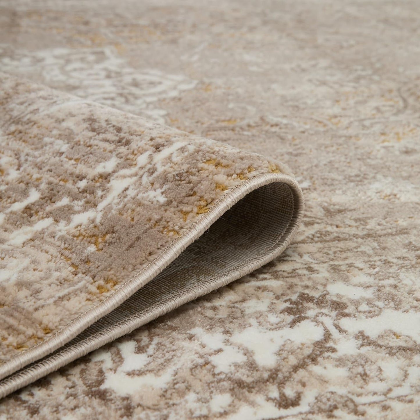 Medallion Ochre Gold 865AC – Traditional Vintage Runner Rug
