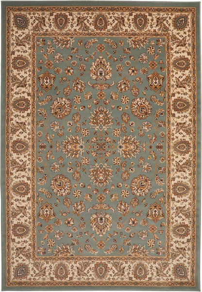 Traditional Rug Bordered Classic Grand Heritage GH102 Million Point Detail Rug – Blue