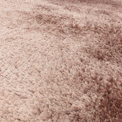Plush Shaggy Rug for Living Room Bedroom High Pile Thick Fluffy Hand Made Anti-Shed Silky Shimmer Shiny Plain Deep Pile Rug