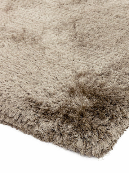 Plush Shaggy Rug for Living Room Bedroom High Pile Thick Fluffy Hand Made Anti-Shed Silky Shimmer Shiny Plain Deep Pile Rug
