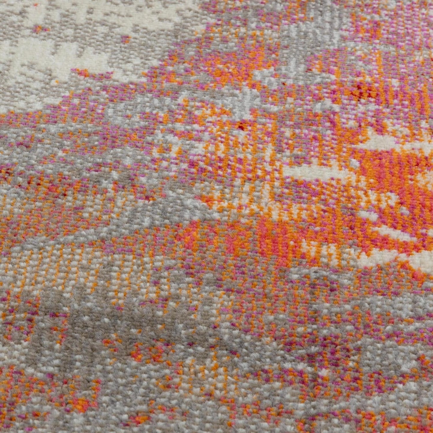 Colores Cloud Magma CO12 Rug – Abstract Flatweave Carpet in Orange & Red