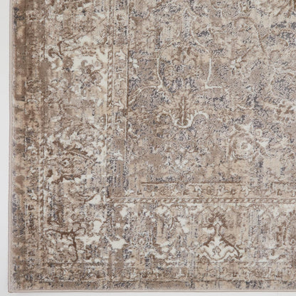 Medallion Anthracite 865AC – Traditional Vintage Rug for Living Room, Bedroom or Dining Area