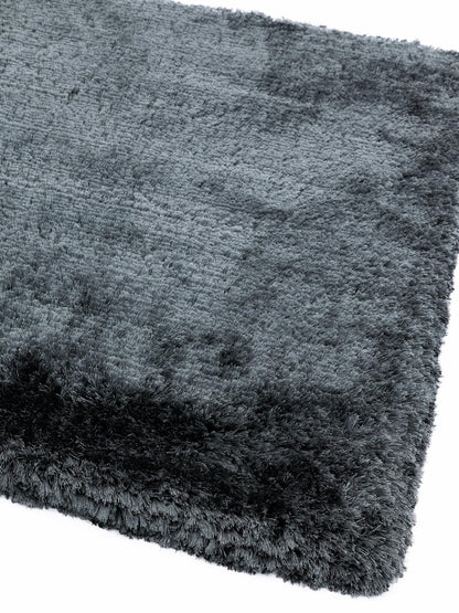 Plush Shaggy Rug for Living Room Bedroom High Pile Thick Fluffy Hand Made Anti-Shed Silky Shimmer Shiny Plain Deep Pile Rug