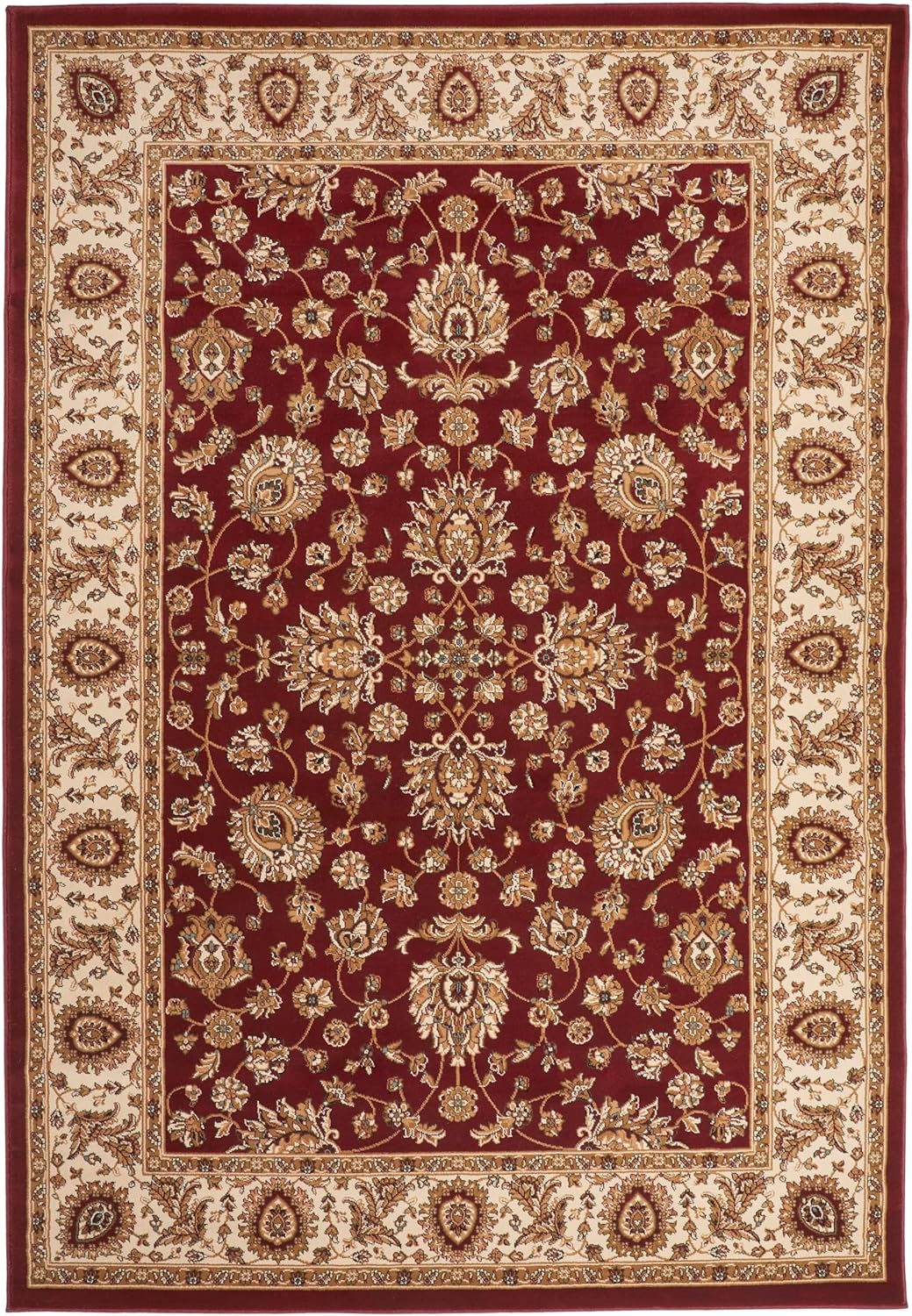 Traditional Rug Bordered Classic Grand Heritage GH102 Million Point Detail Rug – Red