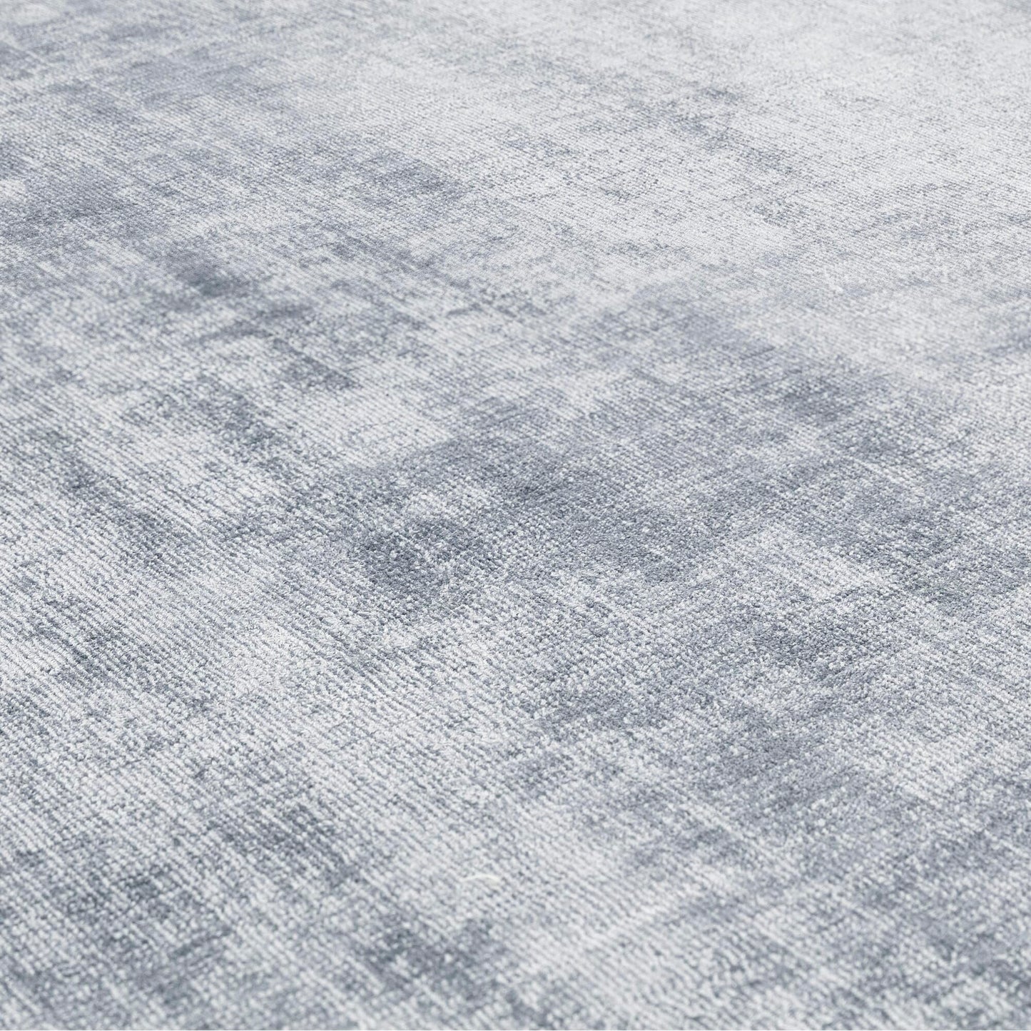 Blade Border Plain Viscose Rug - Handwoven Distressed High-Sheen Silky Soft Luxury