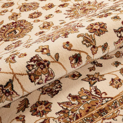 Traditional Rug Bordered Classic Grand Heritage GH102 Million Point Detail Rug – Cream