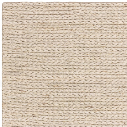 Hand Woven Braided Jute Rug for Living Room Bedroom Dining Room Lounge Flatweave Modern Plain Carpet Oakley Natural Rug