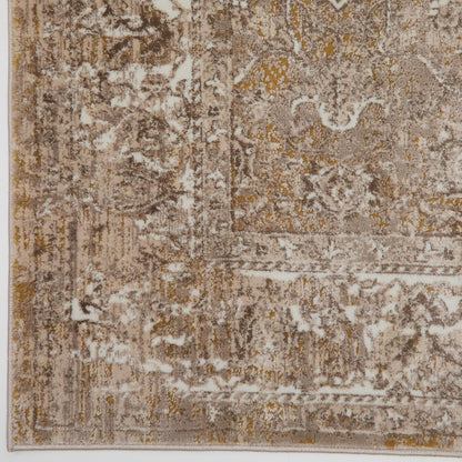 Medallion Ochre Gold 865AC – Traditional Vintage Runner Rug