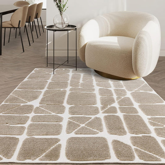 Method Sand Washable Rug – Modern Abstract Short Pile Carpet