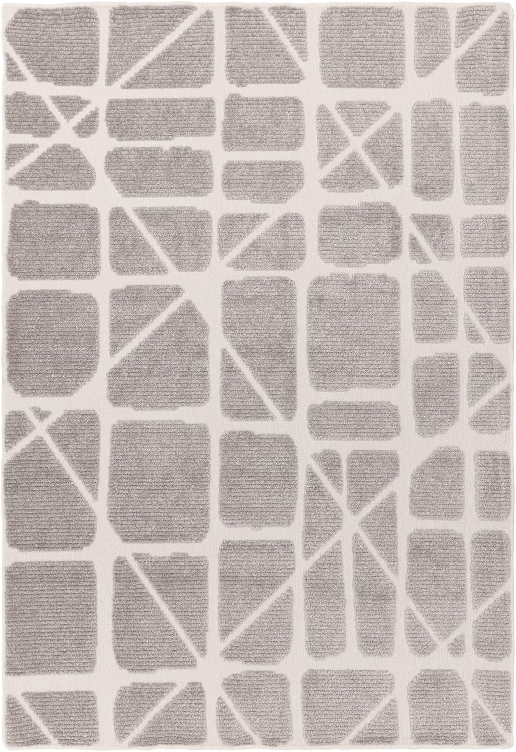 Method Grey Washable Rug – Modern Abstract Short Pile Carpet
