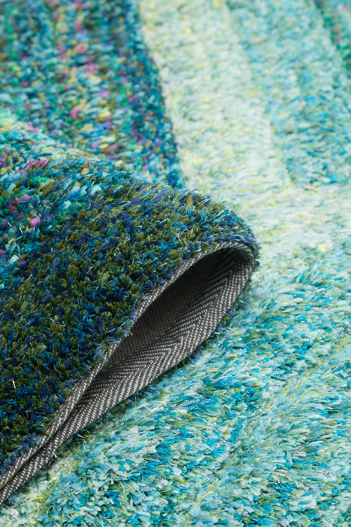 Shaggy Rug for Living Room Bedroom Dining Room Carpet Soft Plush Fluffy Silky Area Floor Trellis Pattern 3D Shaggy Rug in Large Size 160x230 cm (5'3"x7'7")