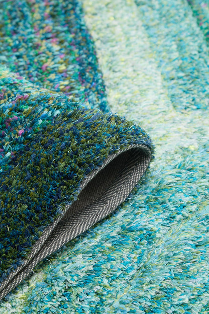 Shaggy Rug for Living Room Bedroom Dining Room Carpet Soft Plush Fluffy Silky Area Floor Trellis Pattern 3D Shaggy Rug in Large Size 160x230 cm (5'3"x7'7")