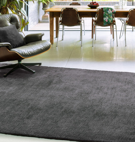 Milo Shaggy Rug for Living Room Soft Touch Modern Area Carpet Shiny Shaggy Plain Rug