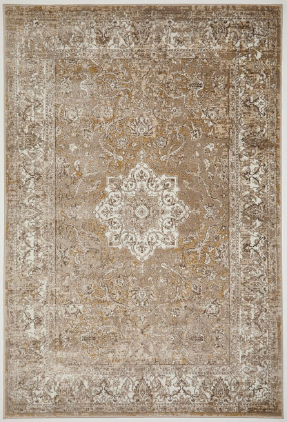 Medallion Ochre Gold 865AC – Traditional Vintage Runner Rug
