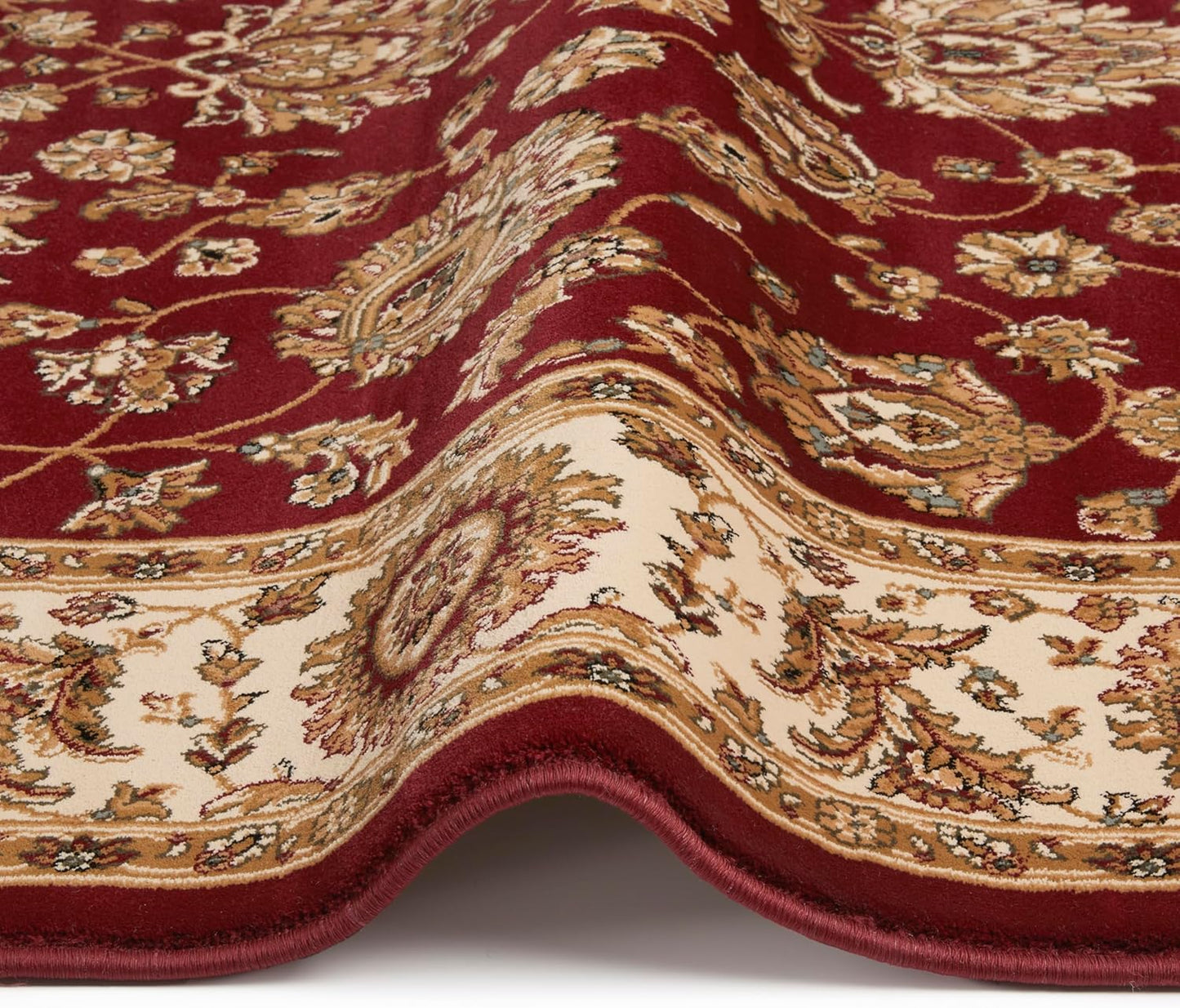 Traditional Rug Bordered Classic Grand Heritage GH102 Million Point Detail Rug – Red