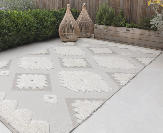 Monty Indoor Outdoor Rug for Living Room, Garden, Patio, Picnic Mat, Camping, Trellis, Balcony Quality Weather Resistant Rug