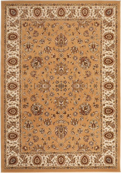 Traditional Rug Bordered Classic Grand Heritage GH102 Million Point Detail Rug – Beige