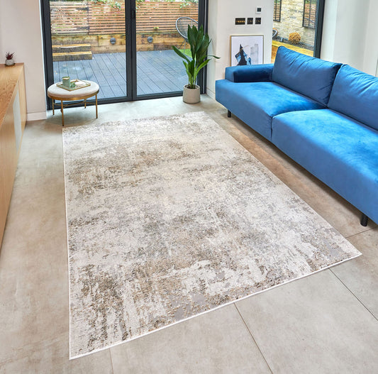 Lord of Rugs Rossa ROS03 Abstract Rug for Living Room Bedroom Carpet Bright Colourful Tones Soft Area Rug