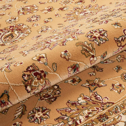 Traditional Rug Bordered Classic Grand Heritage GH102 Million Point Detail Rug – Beige