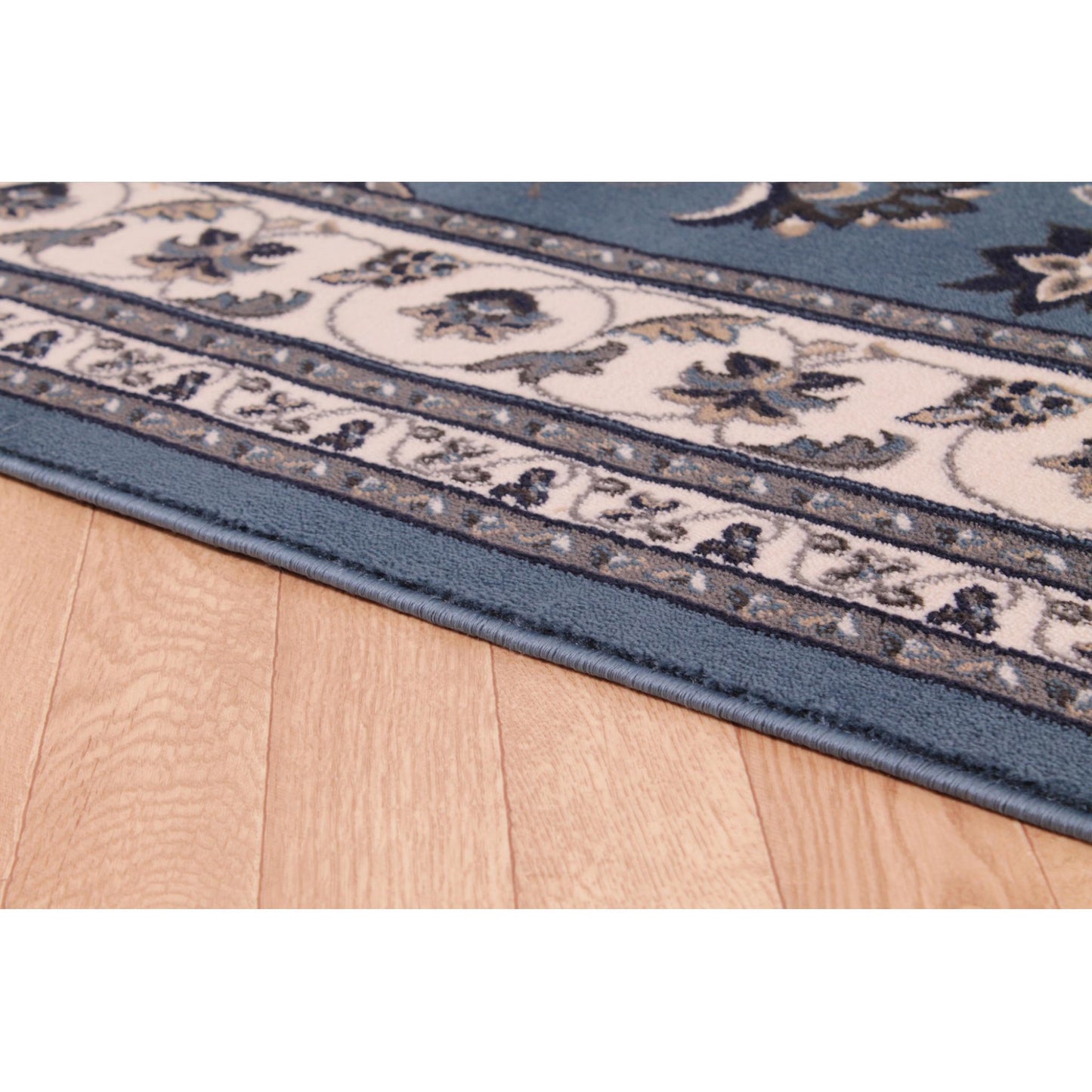 Sherborne Blue Rug Traditional Classic Oriental Bedroom Living Room Rug