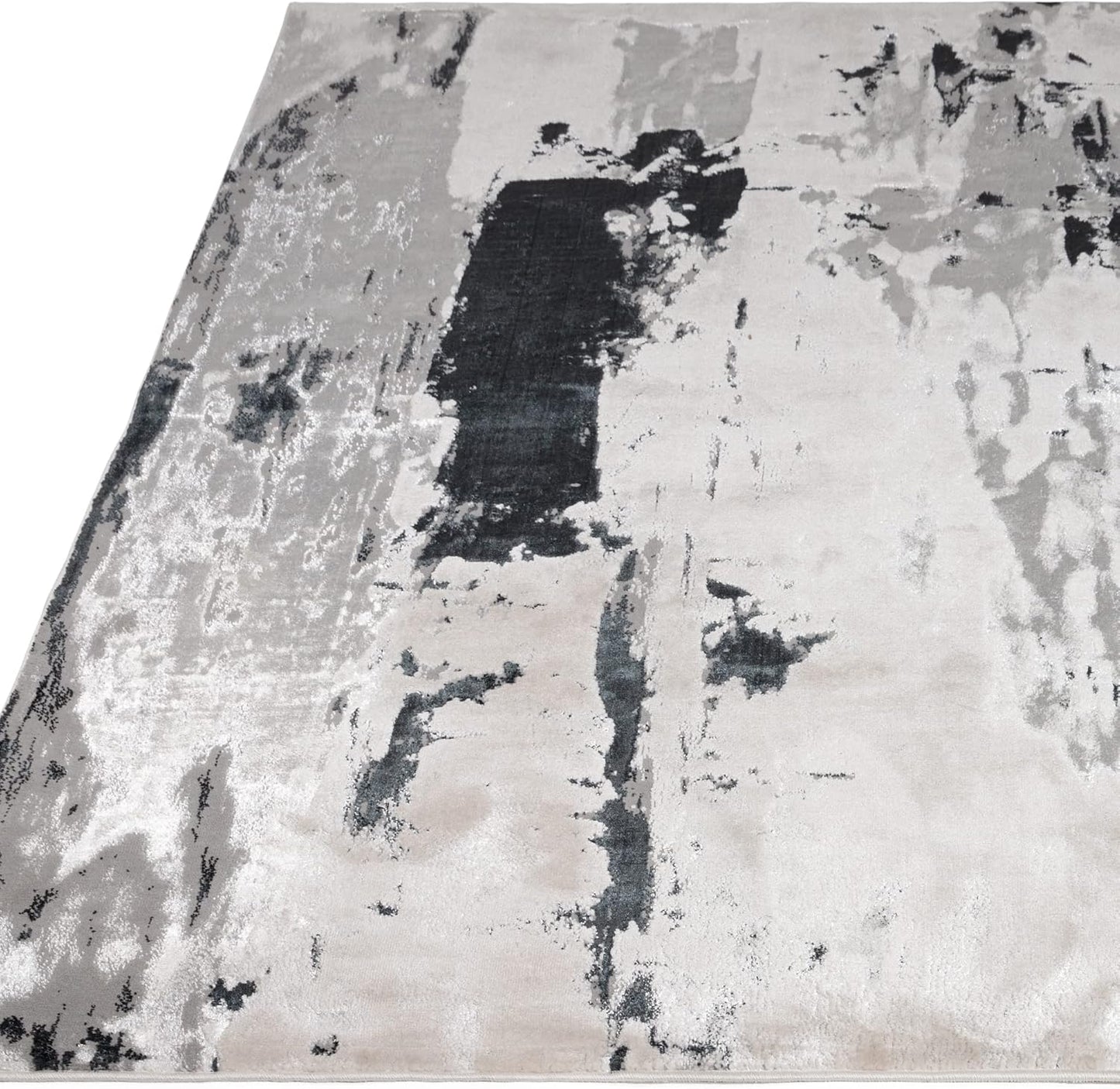 Aurora Rugs - Abstract Living Room Rug with Silky Shimmer Effect | Luxury Marble Designs in 20 Styles